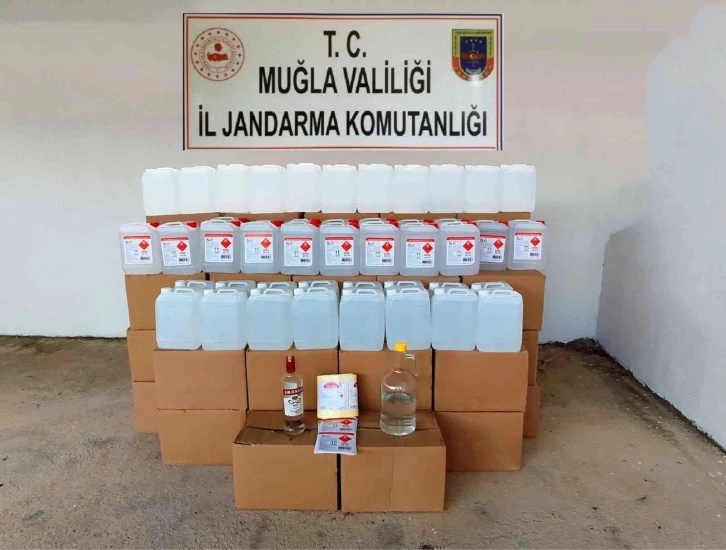 Bodrum’da 1080 litre etil alkol ele geçirildi
