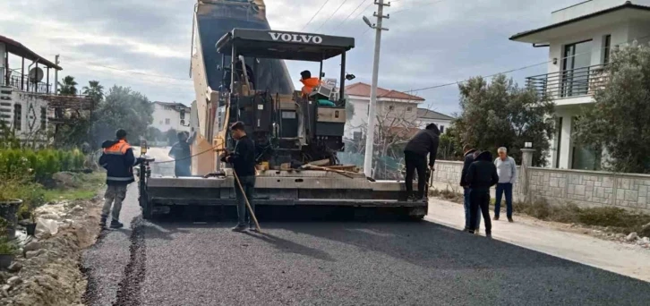 Bodrum Mumcular’da Sıcak Asfalt Çalışması
