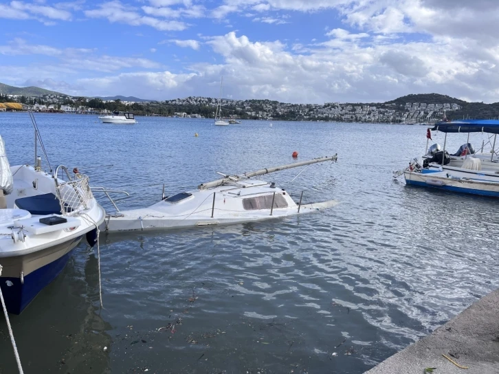 Bodrum’u fırtına vurdu
