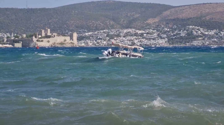 Bodrum’u fırtına vurdu
