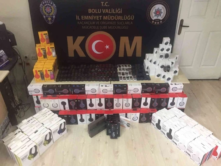 Bolu’da 135 bin liralık kaçak elektronik eşya ele geçirildi
