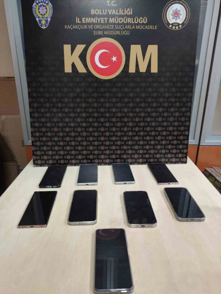 Bolu’da 360 bin lira değerinde kaçak telefon ele geçirildi
