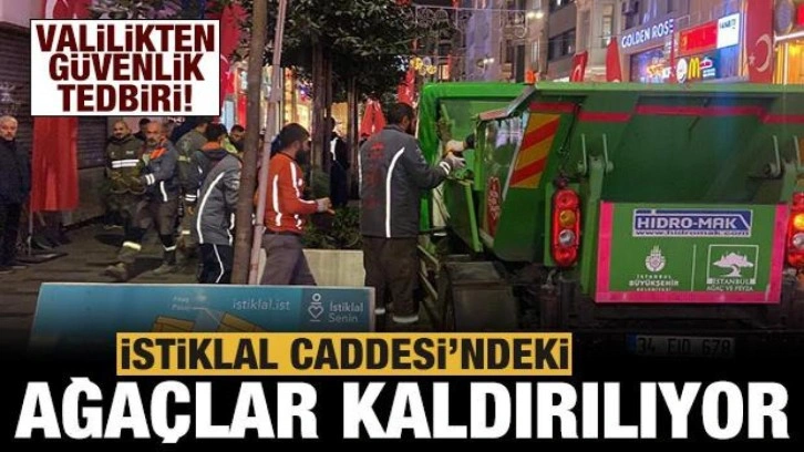 Bombalı saldırı sonrası beton saksılar İstiklal Caddesi’nden kaldırılıyor