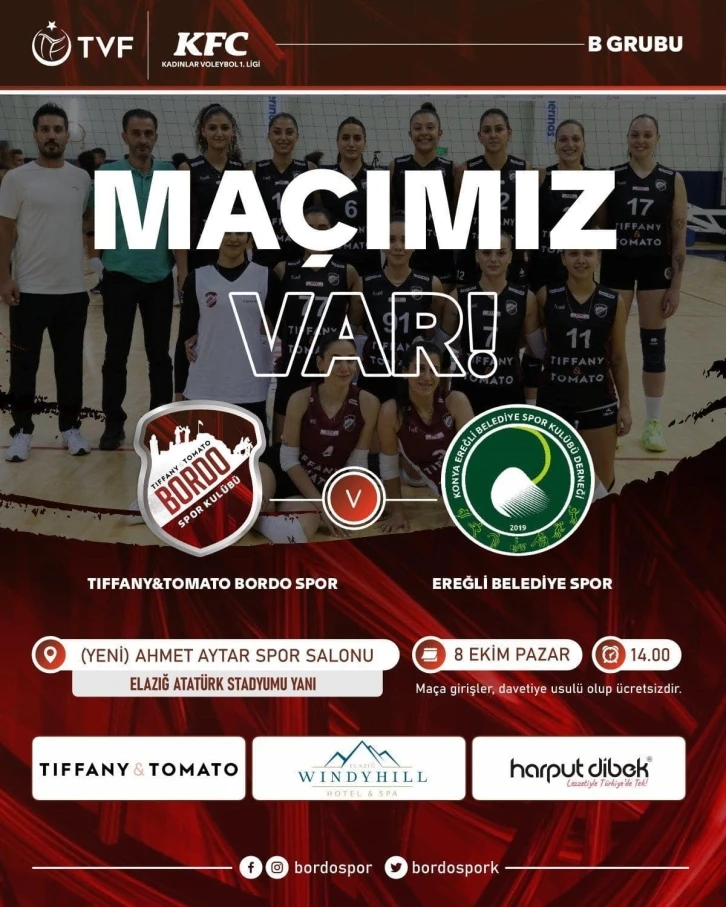 Bordospor’un konuğu Ereğli Belediyespor
