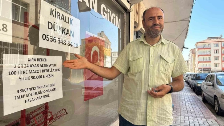 Böyle ’kiralık’ ilanı görülmedi: Kirayı 400 ekmekten 100 litre mazota çekti
