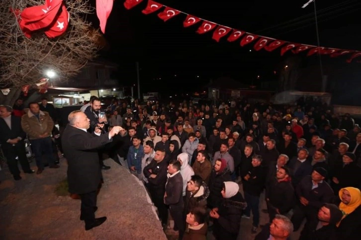 Bozdoğan Belediye Başkan Adayı Galip Özel Başalan Mahalle Ziyaretinde Vatandaşları Mitingde Coşturdu