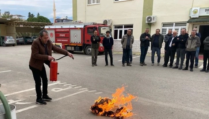 Bozyazı’da yangın tatbikatı yapıldı
