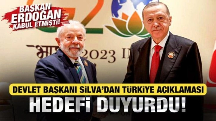 Brezilya Devlet Başkanı Lula da Silva'dan Türkiye açıklaması! Hedefi duyurdu