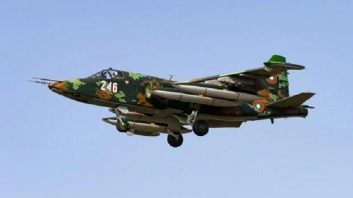 Bulgaristan’da Su-25 savaş uçağı düştü