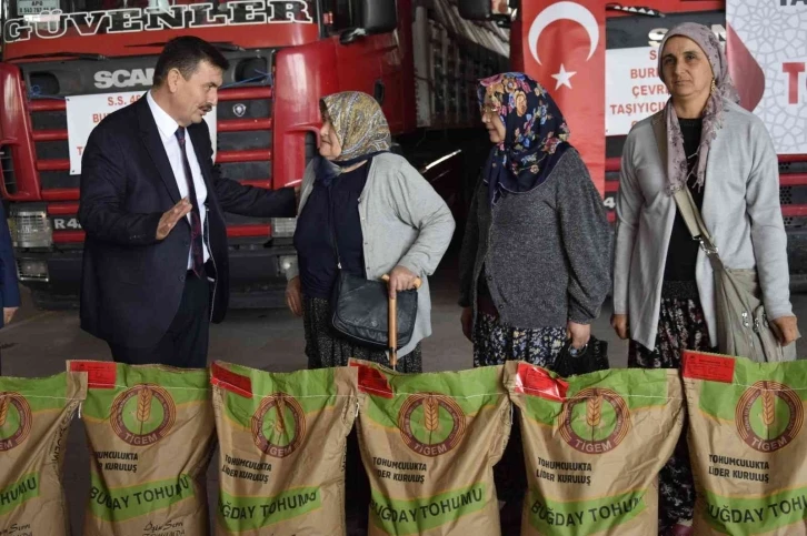 Burdur’da çiftçilere 1 milyon 600 liralık buğday tohumu desteği
