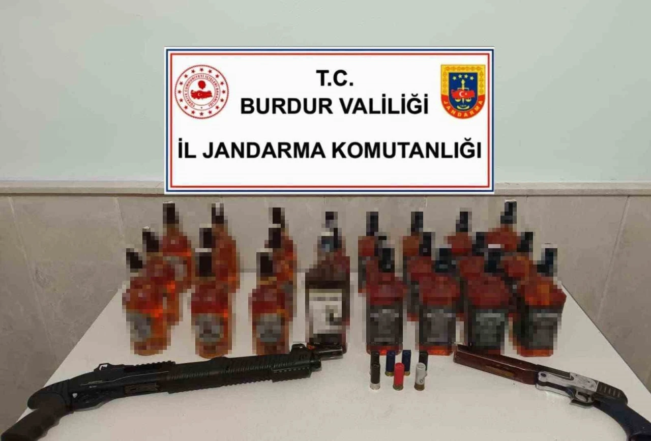 Burdur’da kaçak alkol ele geçirildi
