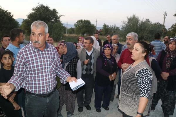 Burdur'da mahalleliden doğalgaz eylemi