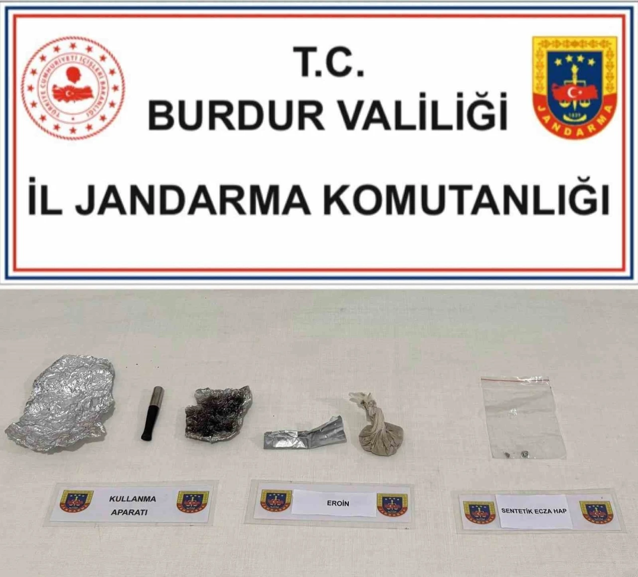 Burdur’da üzerinde uyuşturucu ile yakalandı
