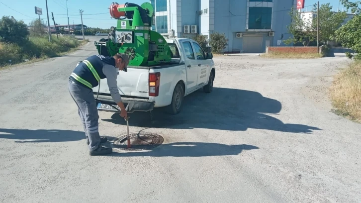 Burhaniye’ de sinek mücadelesi
