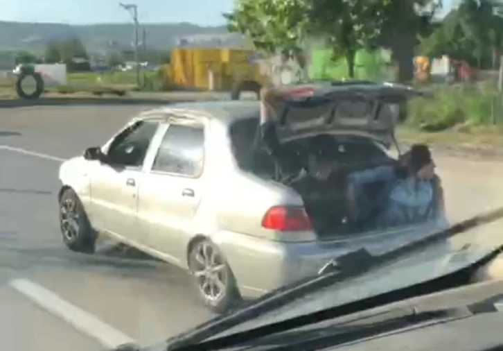 Bursa’da bagajda tehlikeli yolculuk
