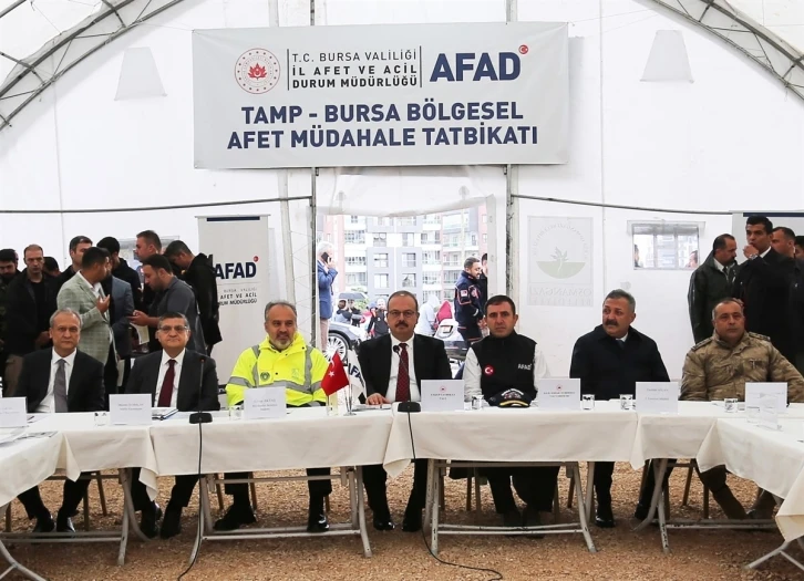 Bursa’da deprem tatbikatı
