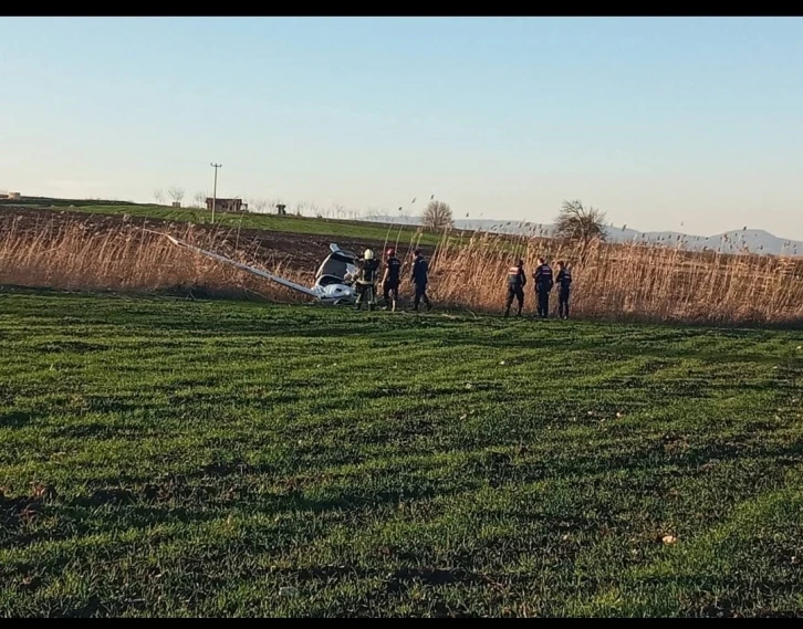 Bursa’da eğitim uçağı mecburi iniş yaptı...Pilot hafif yaralı
