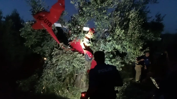 Bursa’da iki kişilik hava aracı düştü
