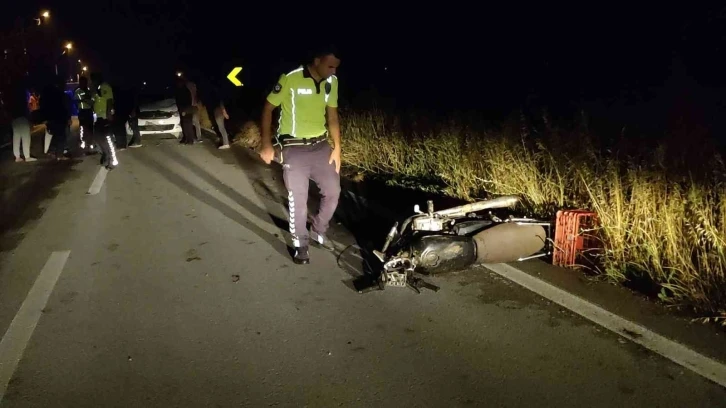 Bursa’da otomobil motosikletle kafa kafaya çarpıştı: 1 ağır yaralı
