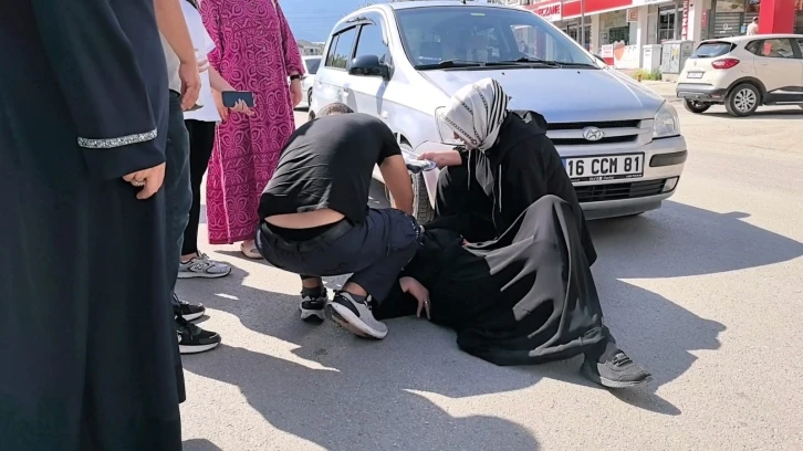 Bursa’da otomobilin çarptığı yaya yaralandı
