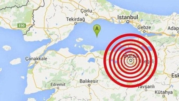 Bursa’da 3.4 büyüklüğünde deprem meydana geldi!