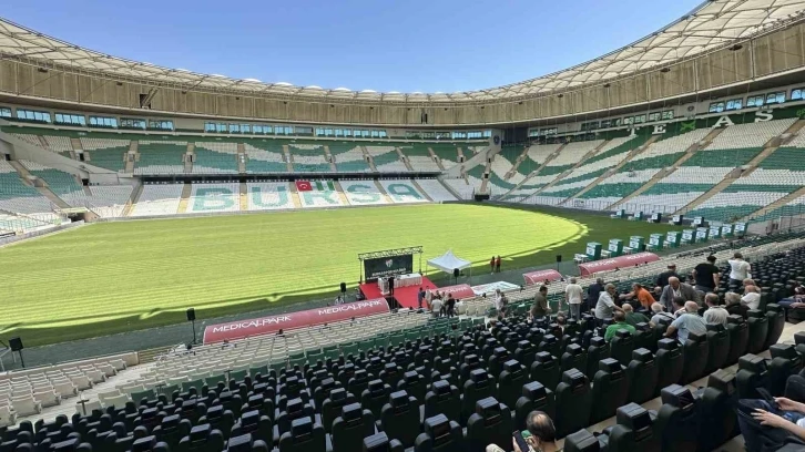 Bursaspor’da Tüzük Kongresi Timsah Park’ta yapılacak
