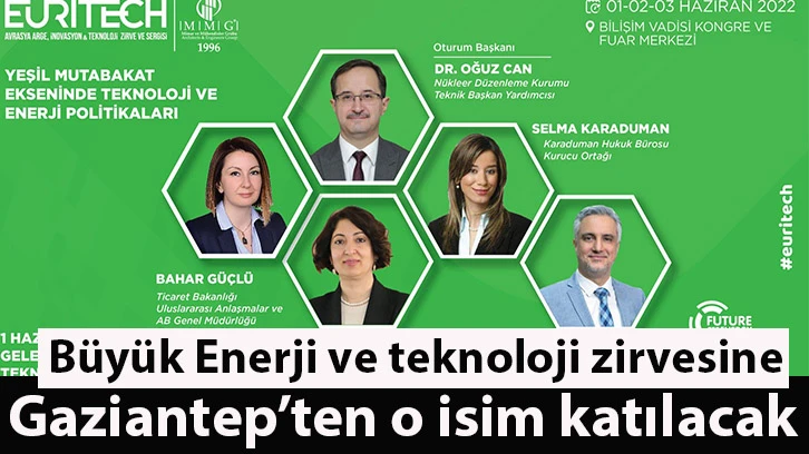 Büyük Enerji ve teknoloji zirvesine Gaziantep’ten o isim katılacak.