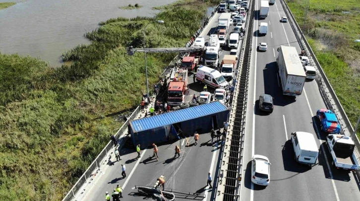 Büyükçekmece TEM’de feci kaza
