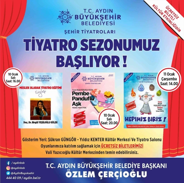 Büyükşehir’de tiyatro sezonu açılıyor
