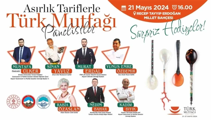 Büyükşehir’den ‘Asırlık Tariflerle Türk Mutfağı’ paneli
