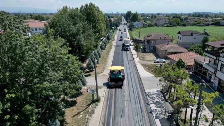 Büyükşehir’den eski Ankara yolunun çehresini değiştiren mesai
