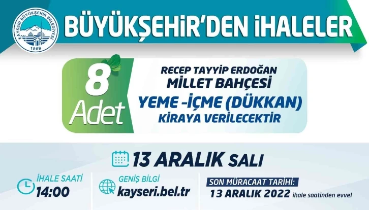 Büyükşehir’den ihaleler
