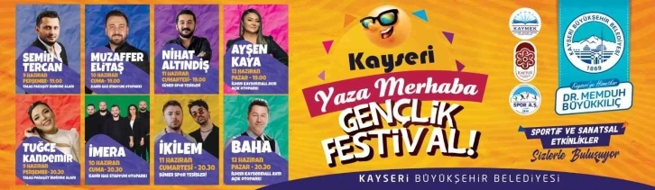 Büyükşehir’den ‘Yaza Merhaba Gençlik Festivali’
