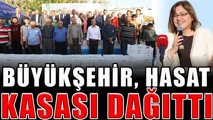 Büyükşehir, hasat kasası dağıttı