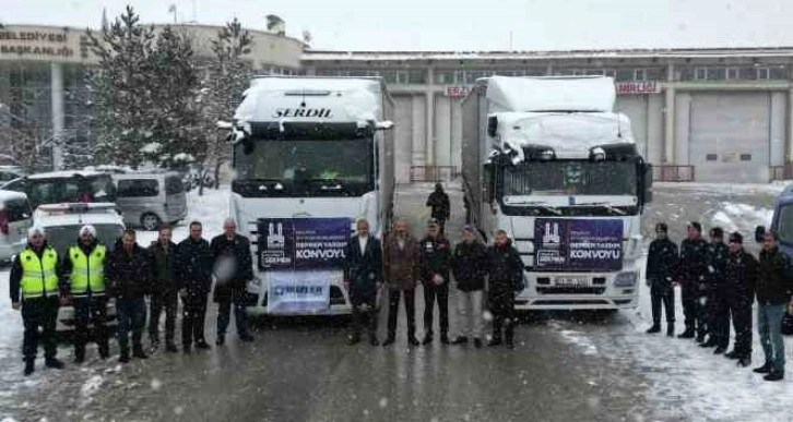 Büyükşehir’den deprem bölgesine yardım konvoyu