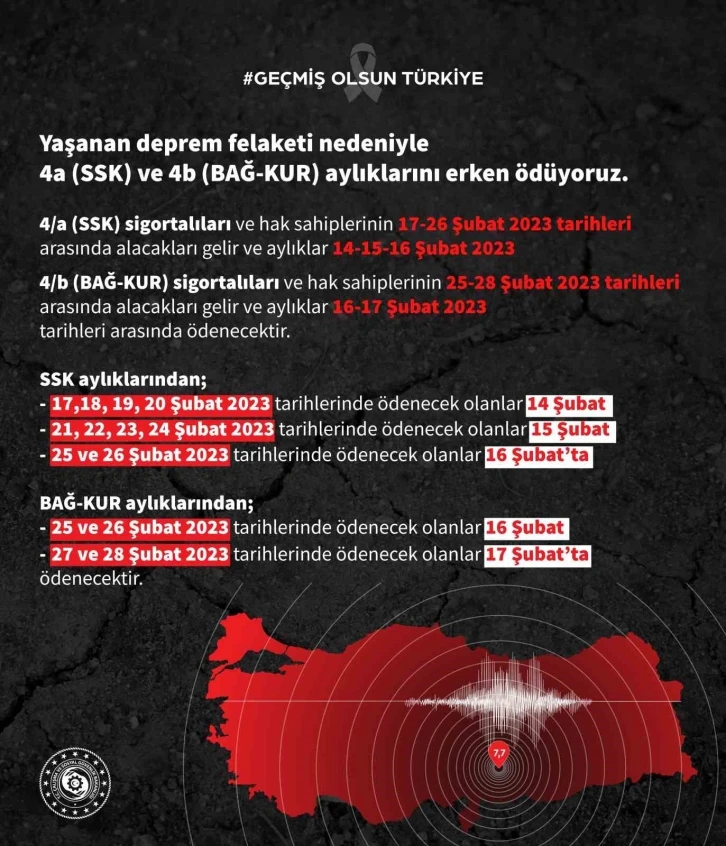 Çalışma ve Sosyal Güvenliği Bakanlığından emekli aylığı ödemesi hakkında açıklama
