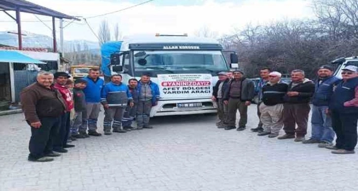 Çameli’nden deprem bölgesine odun desteği