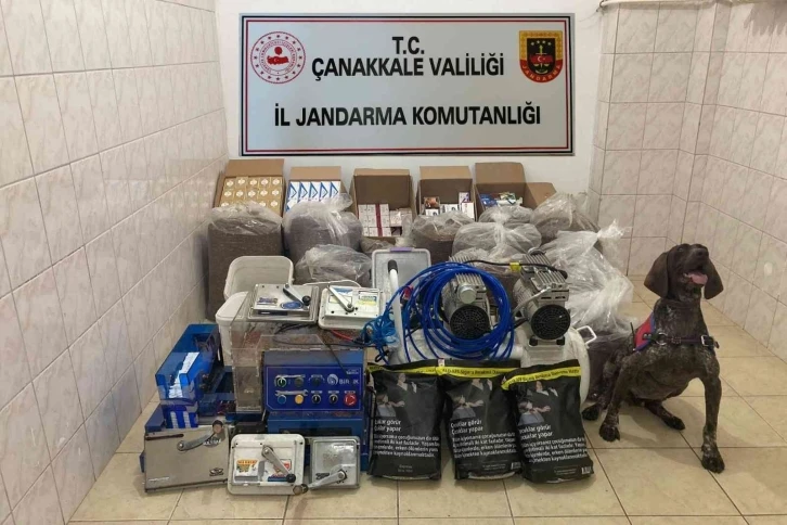 Çanakkale’de kaçak sigara operasyonu
