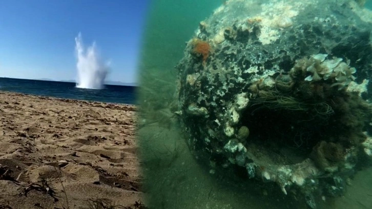 Çanakkale'de 2. Dünya Savaşı'ndan kalma patlamamış mayın imha edildi