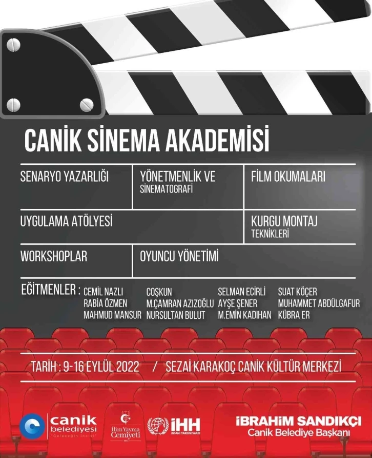 Canik’te Sinema Akademisi başlıyor
