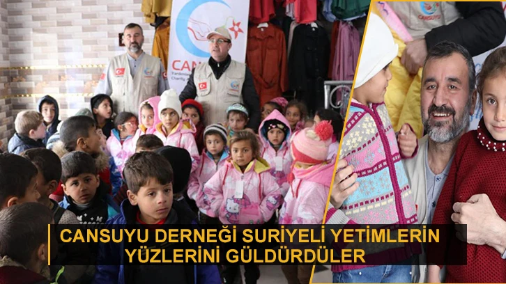 Cansuyu Derneği Yetimlerin yüzlerini güldürdüler