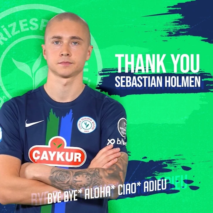 Çaykur Rizespor, Sebastian Holmen ile yollarını ayırdı
