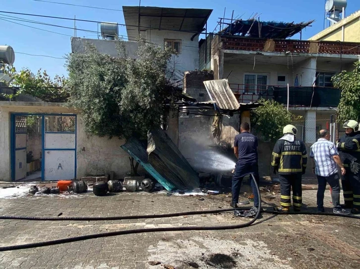 Ceyhan’da mutfak tüpleri bomba gibi patladı
