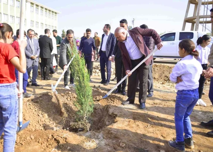 Ceylanpınar’da 26 bin fidan toprakla buluştu
