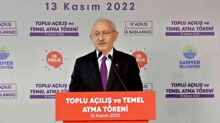 CHP lideri Kılıçdaroğlu, Sarıyer’de toplu açılış törenine katıldı
