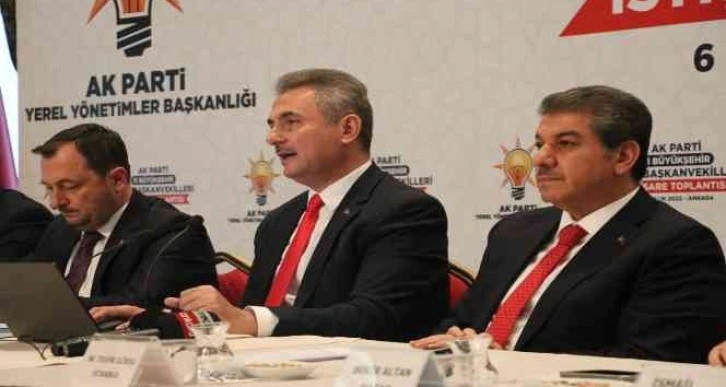 CHP’li 11 büyükşehir belediyesinin AK Parti grup başkanvekilleri Ankara’da bir araya geldi