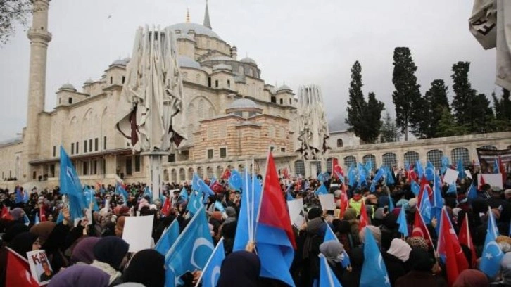 Çin’in zulümleri 77 ilde basın açıklamalarıyla protesto edildi