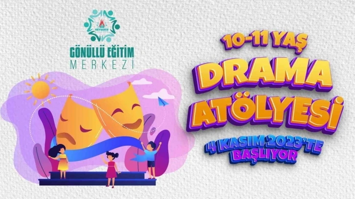 Çocuklara drama atölyesi etkinliği
