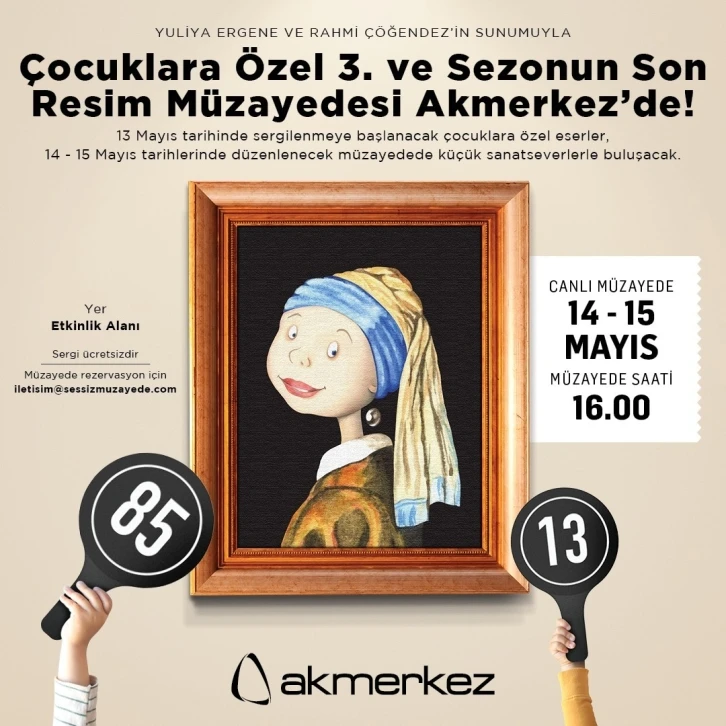 Çocuklara özel resim müzayedesi
