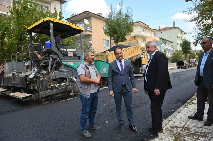 Çorum Belediyesi’nden 4 yılda 400 bin ton asfalt
